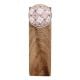 2 Pieces Pink & White Golden Checkerboard Ceramic Wooden Door Stopper